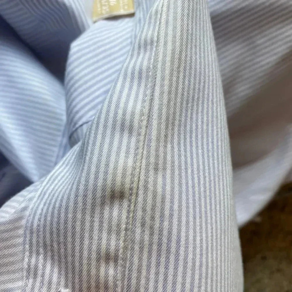 Michael Michael Kors Slim Fit Non Iron Button Up Men Dress Shirt Size 16 34/35 - Picture 7 of 7